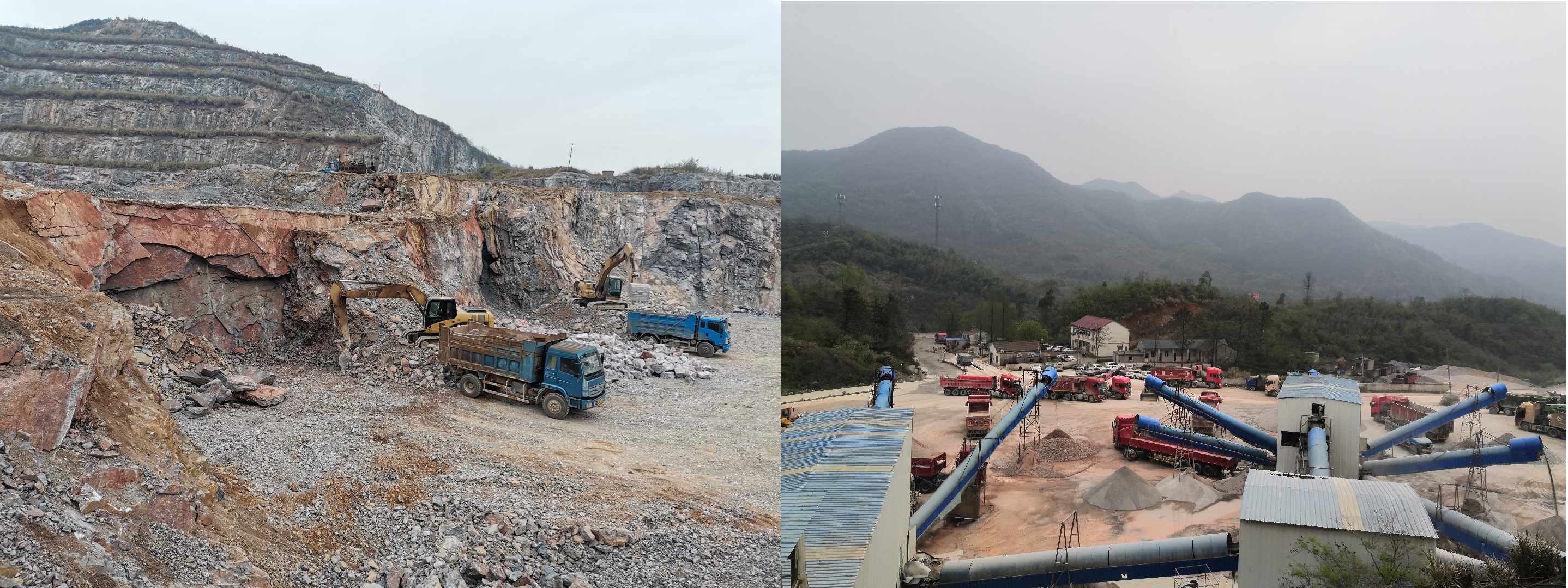 鉱山採掘場及び生産ライン